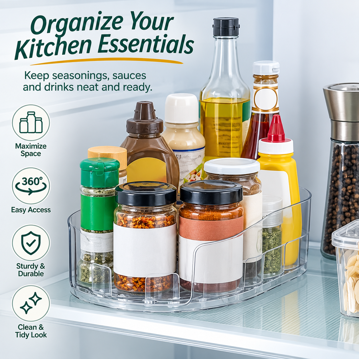 Never Dig to the Back of the Fridge Again — Just Spin It Around $22.91