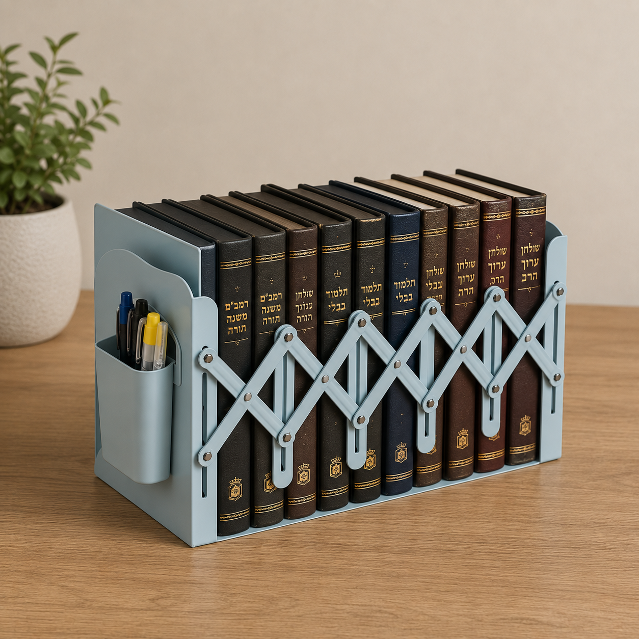 Books Sliding Off Your Shelf? This Bookend Expands to Fit Any Stack. $7.89