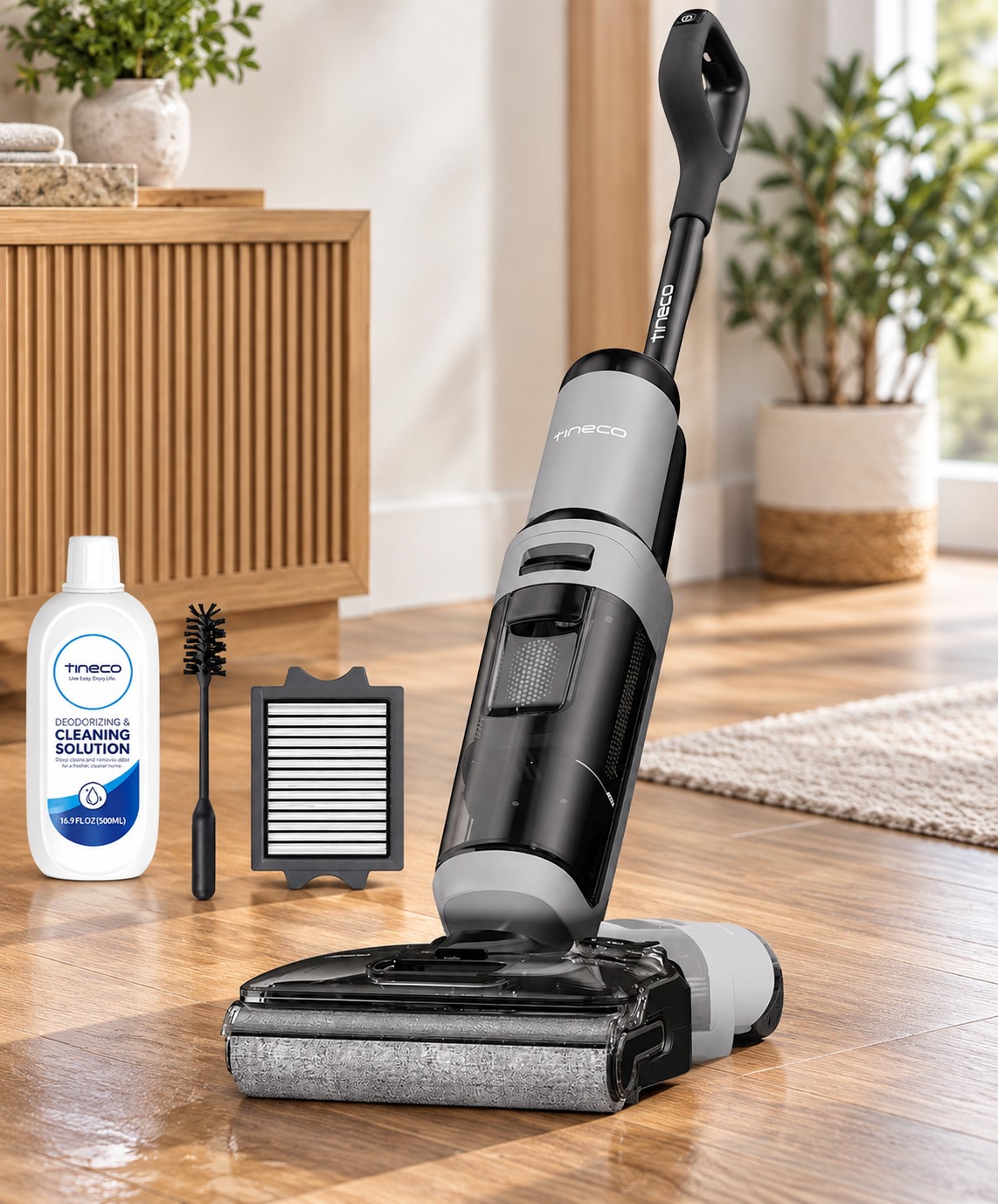 Cordless floor cleaners that vacuum and mop hard floors in one step