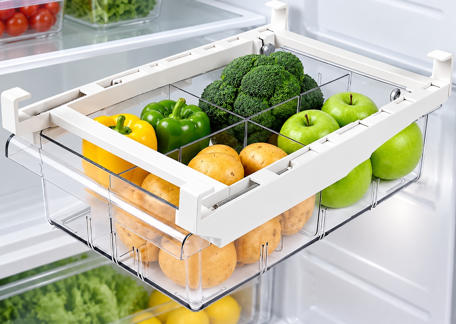 Create Instant Pull-Out Storage Under Any Fridge Shelf — $22.99